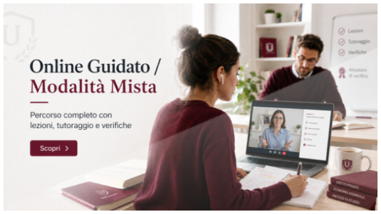 Studentessa segue un percorso guidato di recupero anni scolastici UniSocrates con lezioni online, tutoraggio, materiali di studio e verifiche periodiche.